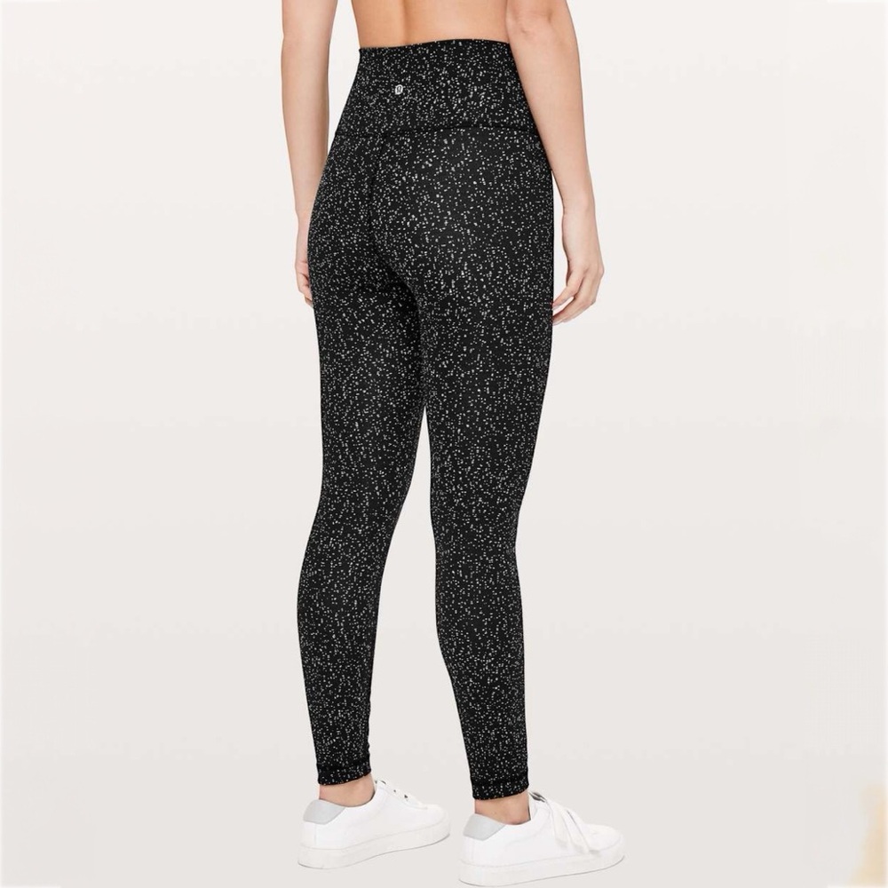 Lululemon Wunder Under High-Rise 7/8 Tight *25" Magnetized Jacquard Black size 6